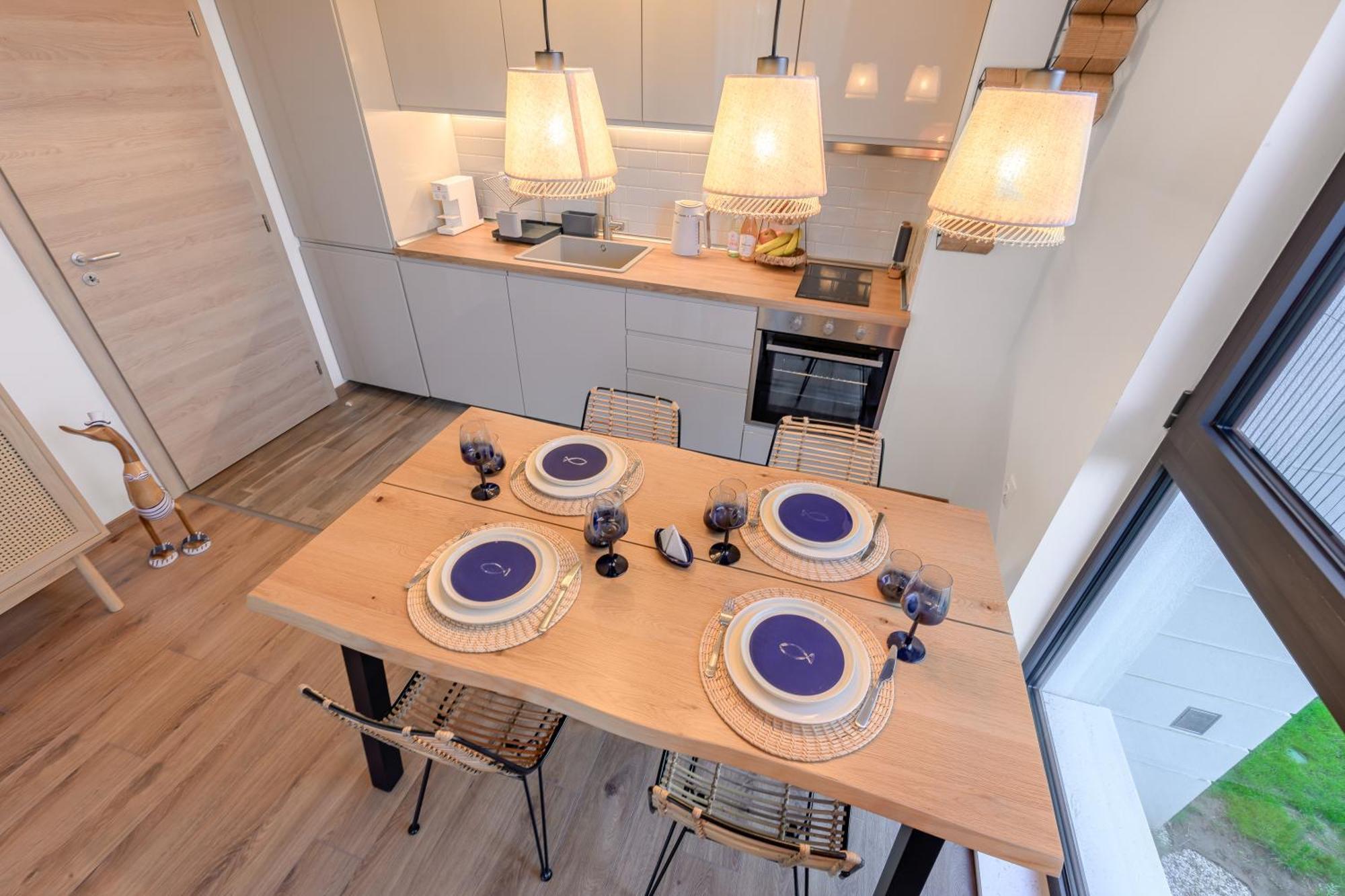 Boho Sea View One-Bedroom Pool & Spa Apartment Святые Константин и Елена Экстерьер фото